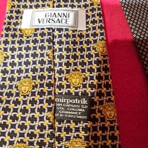 Versace Black and Gold Men's Tie
